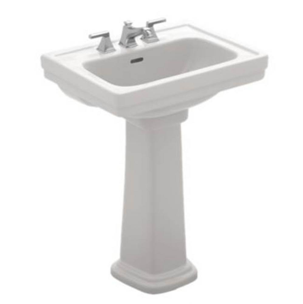Promenade® 24'' x 19-1/4'' Rectangular Pedestal Bathroom Sink for 8 inch