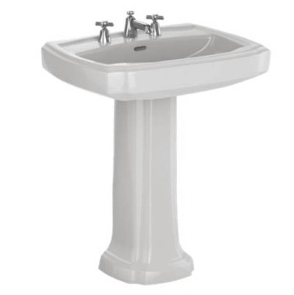 Guinevere 27-1/8'' Lav & Ped Colonial White 8'' Hole Spacing