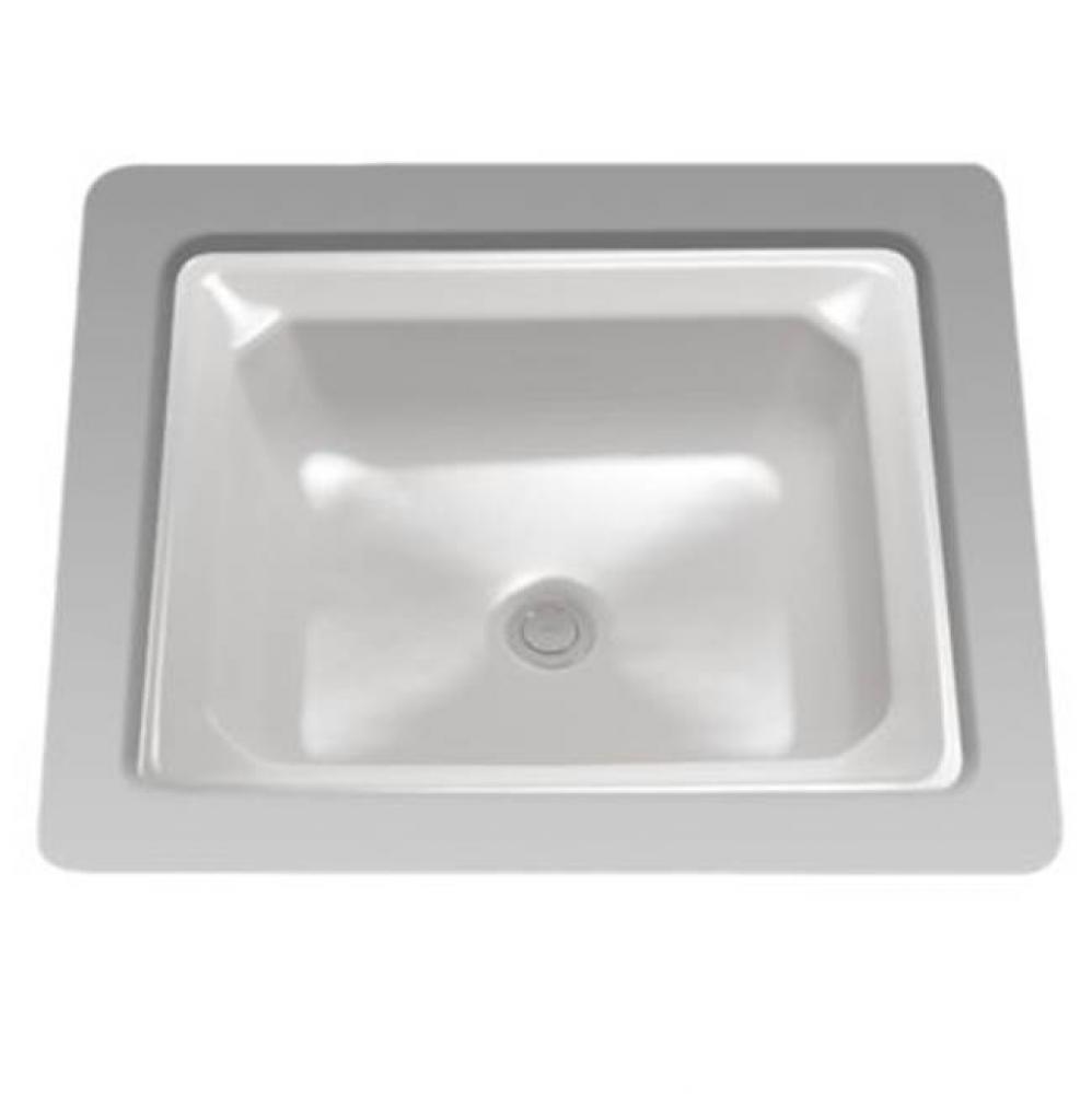Guinevere® Rectangular Undermount Bathroom Sink, Ebony