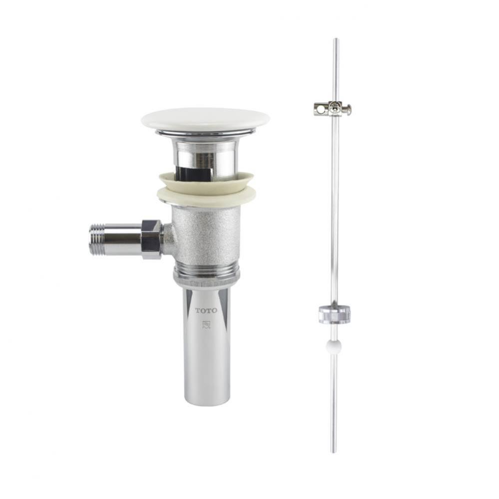 TOTO  Lever Faucet Drain Fitting Assembly with White Ceramic Drain Cover