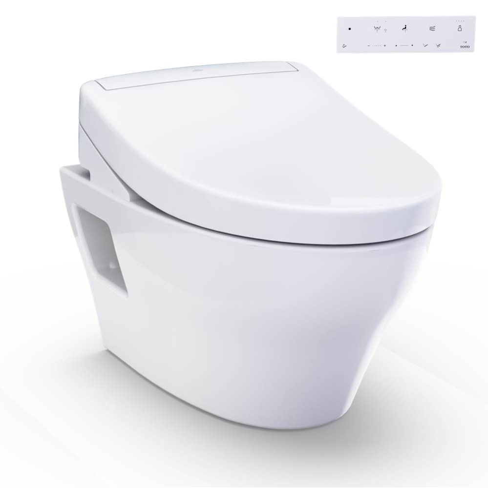 WASHLET®+ EP Wall-Hung Elongated Toilet and WASHLET S5 Bidet Seat and DuoFit® In-Wall 0.