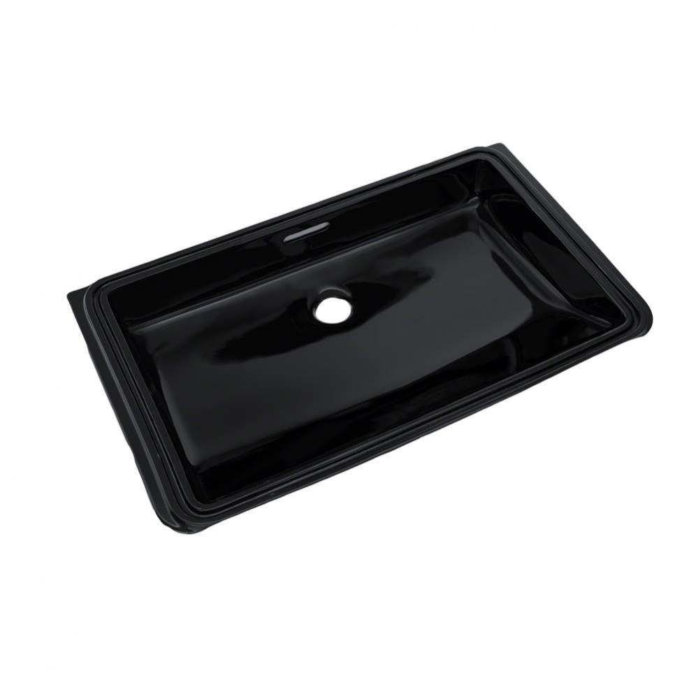 Rectangular Undermount Bathroom Sink, Ebony