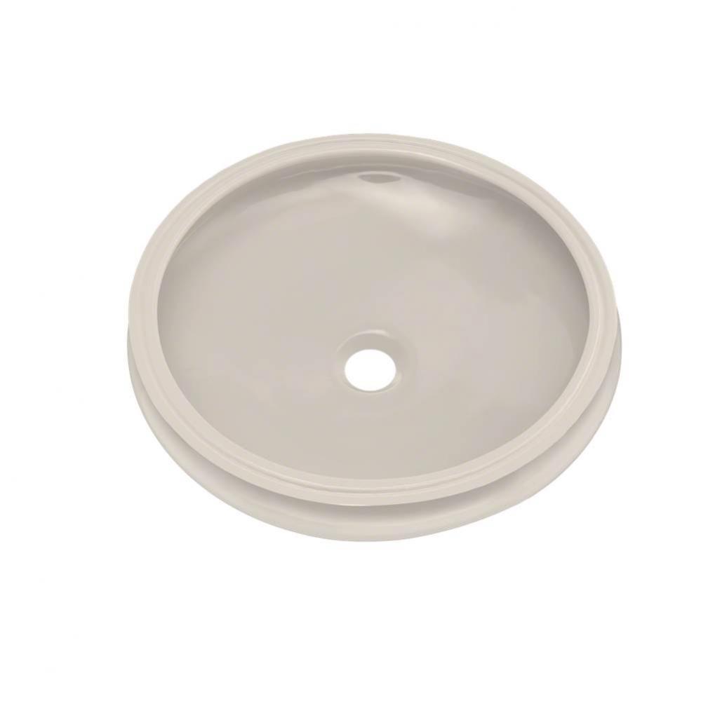Curva® Round Undermount Bathroom Sink, Sedona Beige