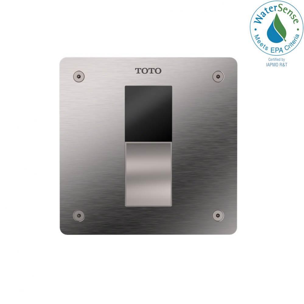 ECOPOWER® Touchless 1.28 GPF Toilet Flushometer Valve with 4 x 4 Inch Cover Plate, Stainless