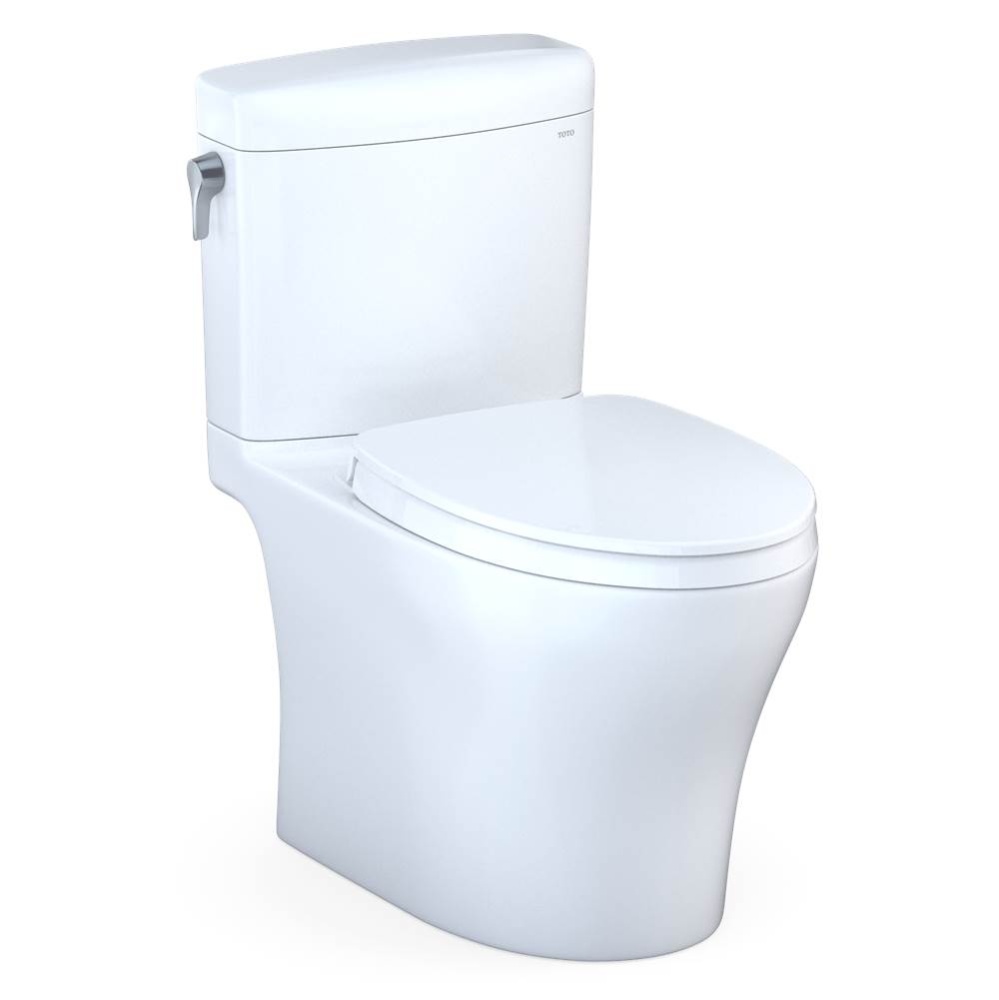 Aquia IV® Cube Two-Piece Elongated Dual Flush 1.28 and 0.9 GPF Universal Height Toilet with C