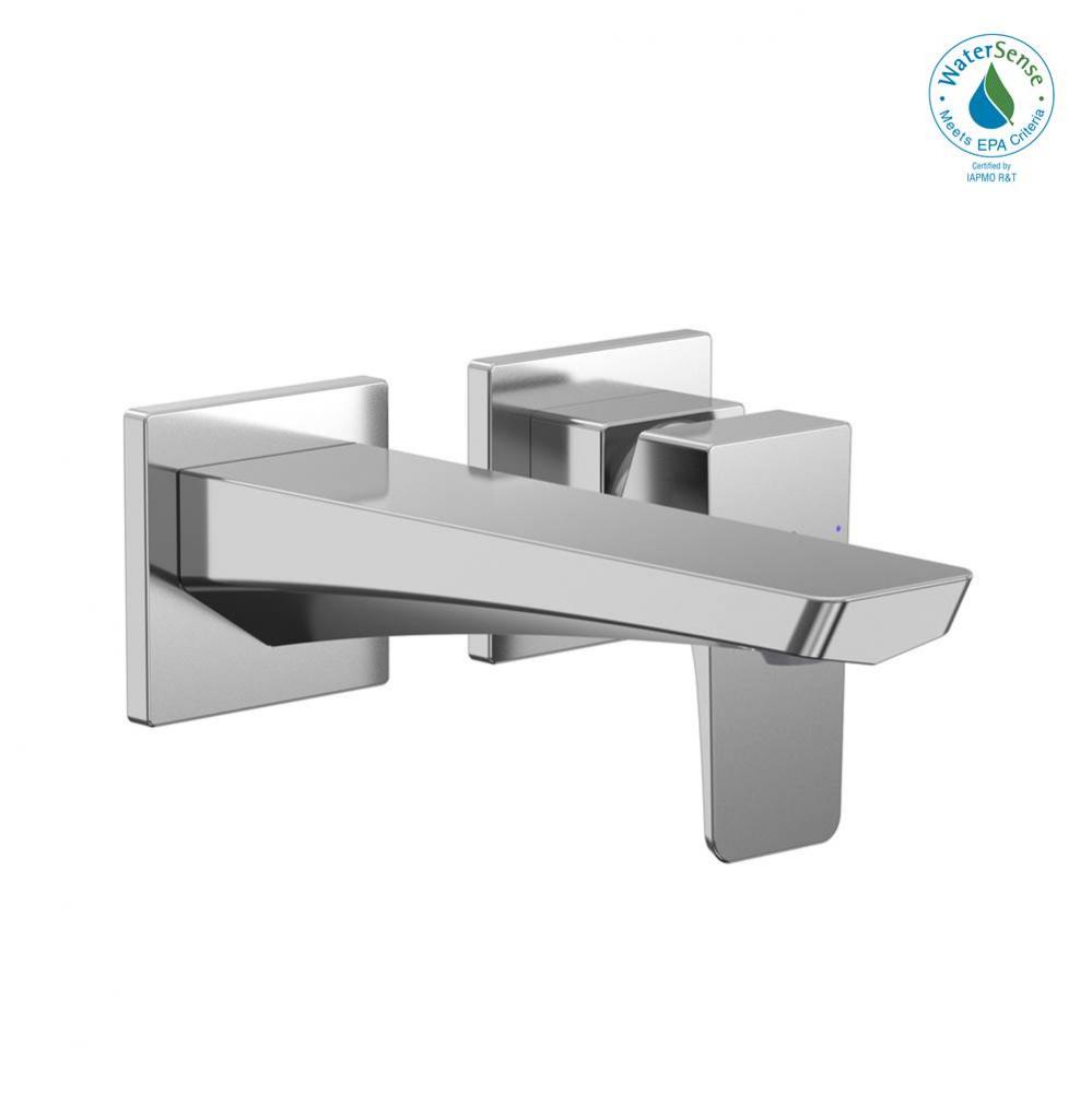 GE 1.2 GPM Wall-Mount Single-Handle Bathroom Faucet with COMFORT GLIDE Technology, Polished Chrome