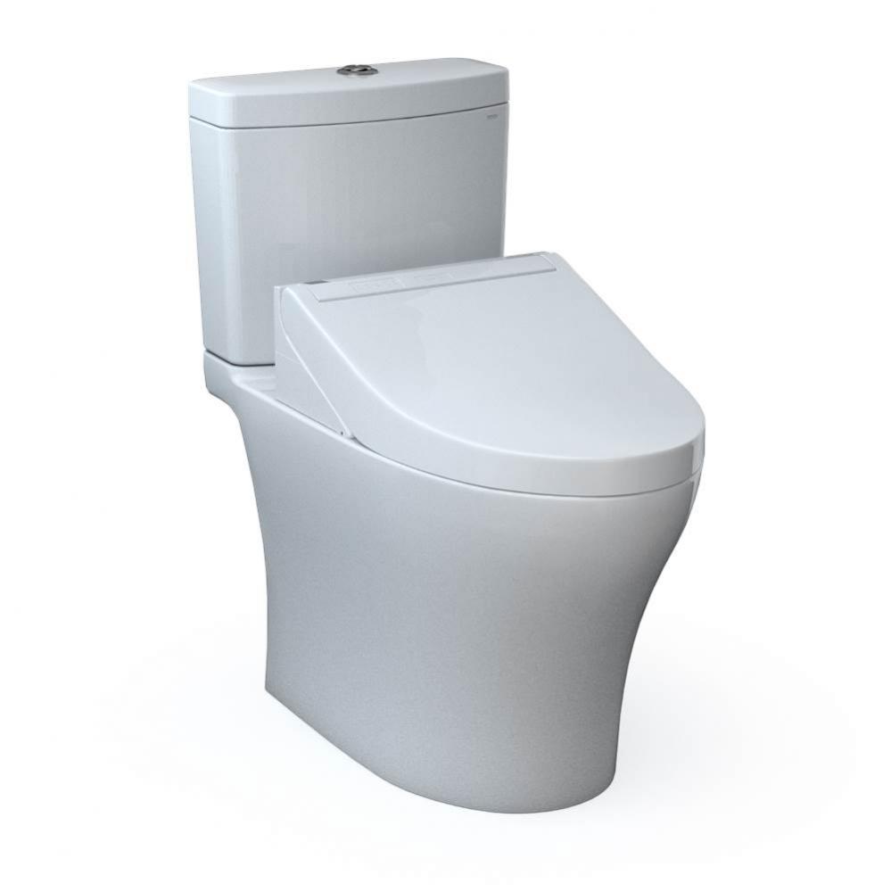 TOTO®WASHLET+®  Aquia IV Two-Piece Elongated Dual Flush 1.28 and 0.9 GPF Toilet and WASH