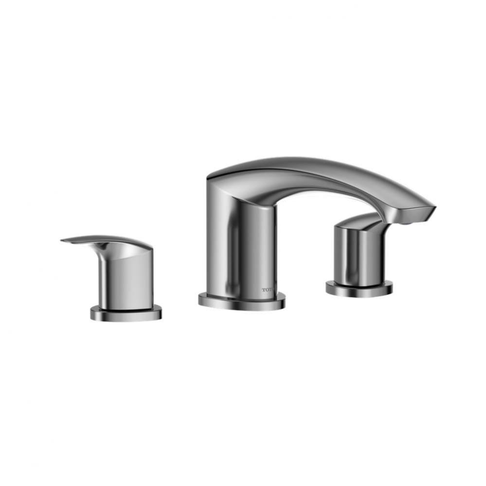 GM Two-Handle Deck-Mount Roman Tub Filler Trim, Polished Chrome