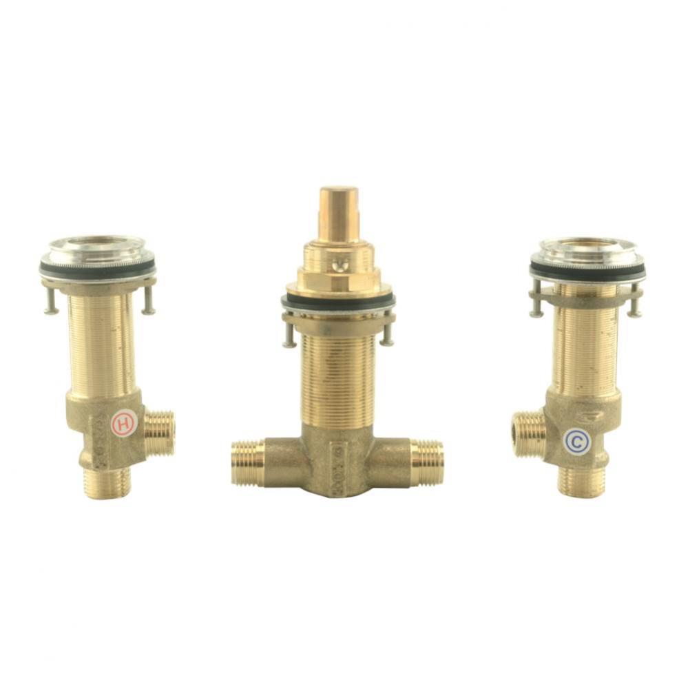Three-Hole Roman Tub Filler Rough-In Valve