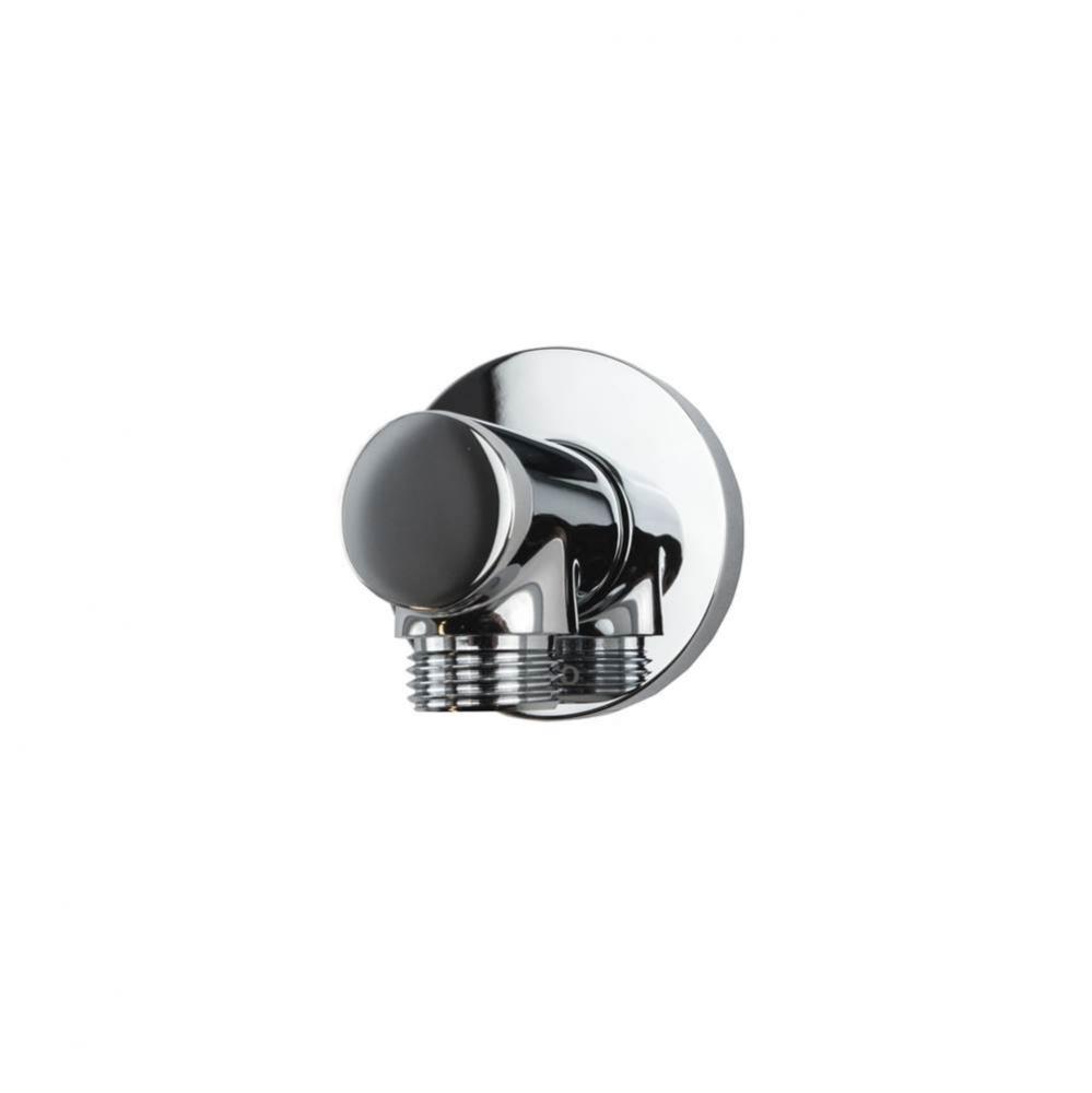 Wall Outlet for Handshower, Round, Polished Chrome