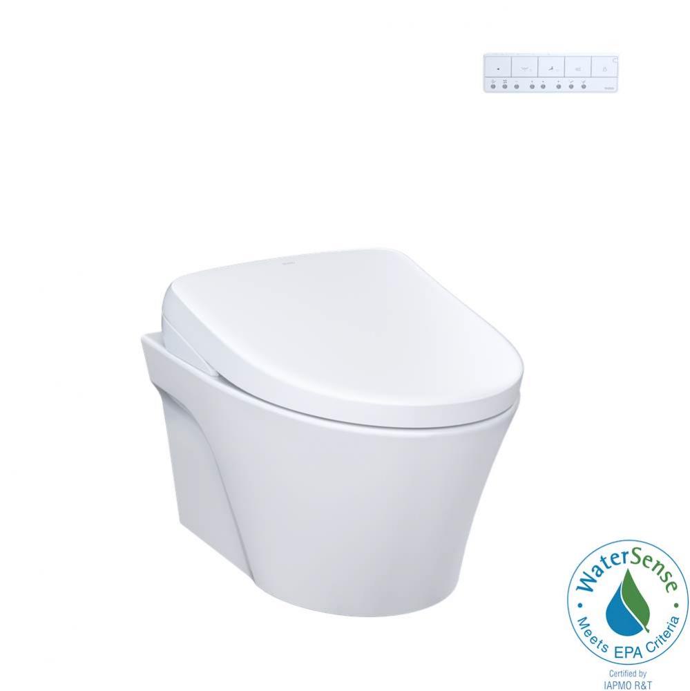 WASHLET®+ AP Wall-Hung Elongated Toilet with S7A Contemporary Bidet Seat and DuoFit® In-