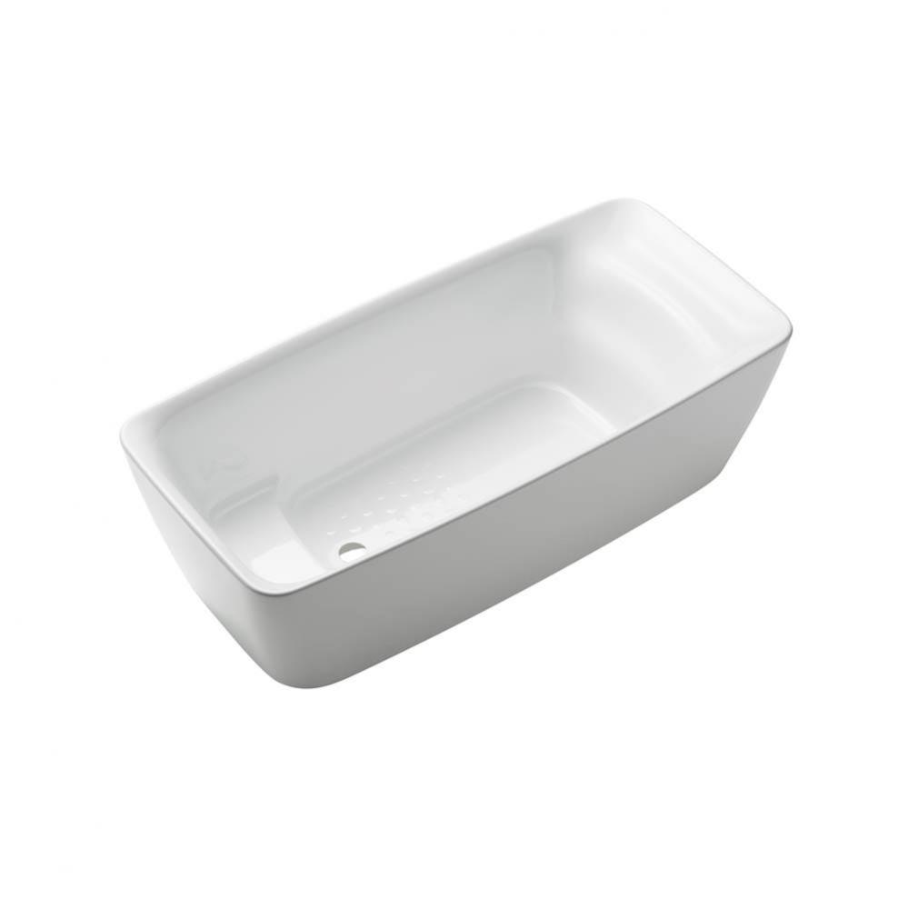Flotation Freestanding Soaker Tub with RECLINE COMFORT™, Gloss White