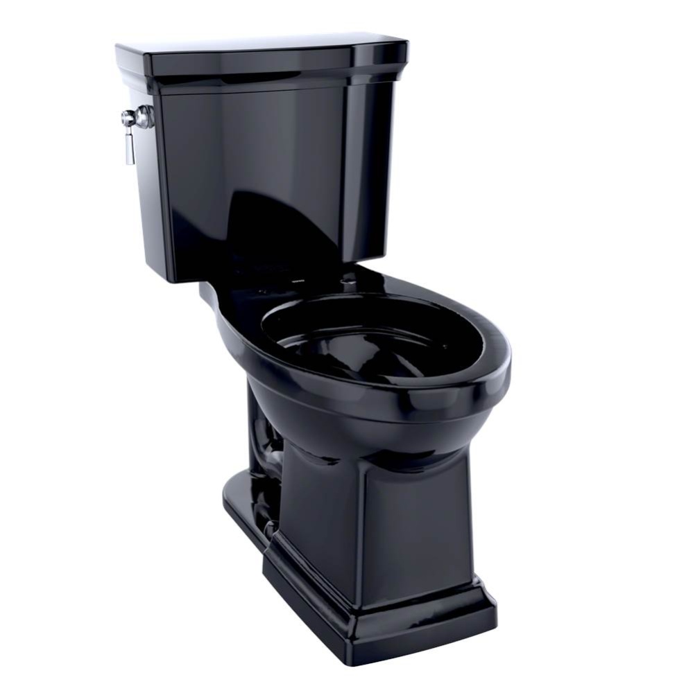 Promenade® II Two-Piece Elongated 1.28 GPF Universal Height Toilet, Ebony