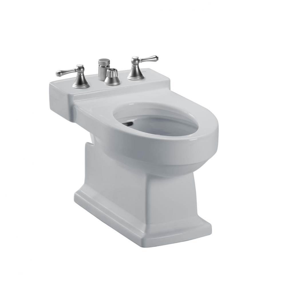 Lloyd® Deck Mount Vertical Spray Flushing Rim Bidet, Cotton White