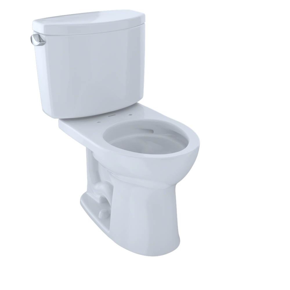 Drake® II Two-Piece Round 1.28 GPF Universal Height Toilet with CEFIONTECT, Cotton White