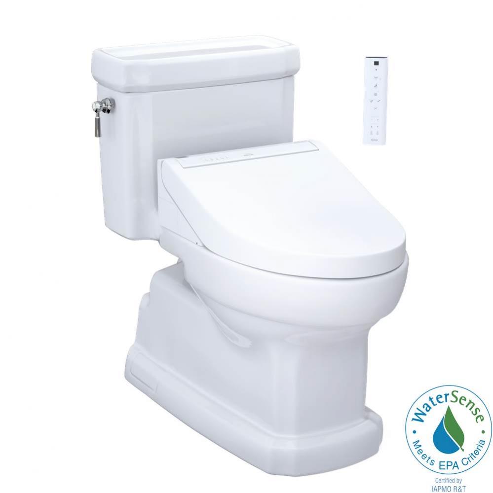 WASHLET®+ Eco Guinevere® Elongated 1.28 GPF Universal Height Toilet with C5 Bidet Seat,