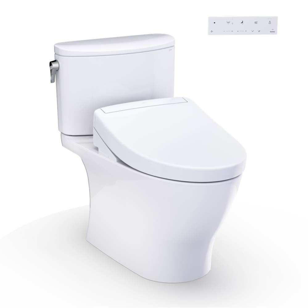 WASHLET®+ Nexus® 1G® Two-Piece Elongated 1.0 GPF Toilet with S5 Bidet Seat, Cotton