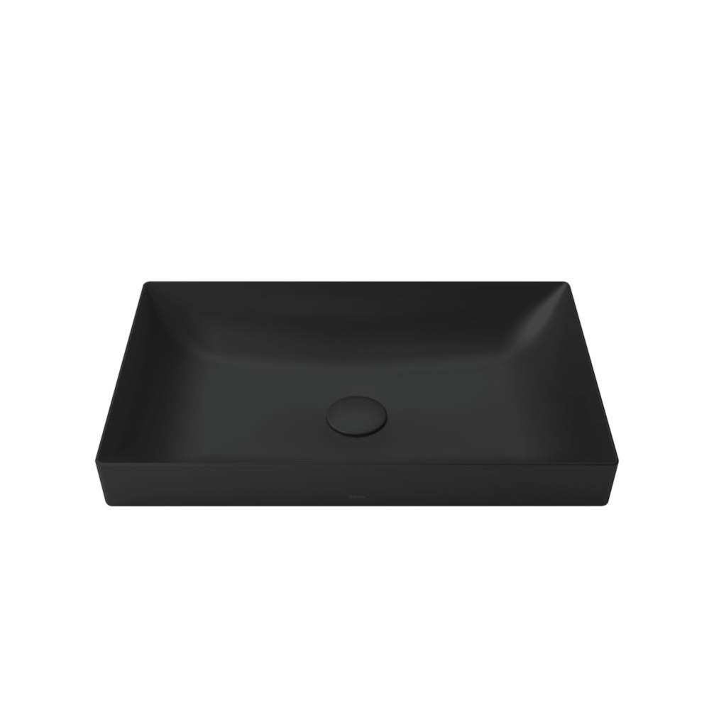 Kiwami® Rectangular 23'' Vessel Bathroom Sink, Matte Black
