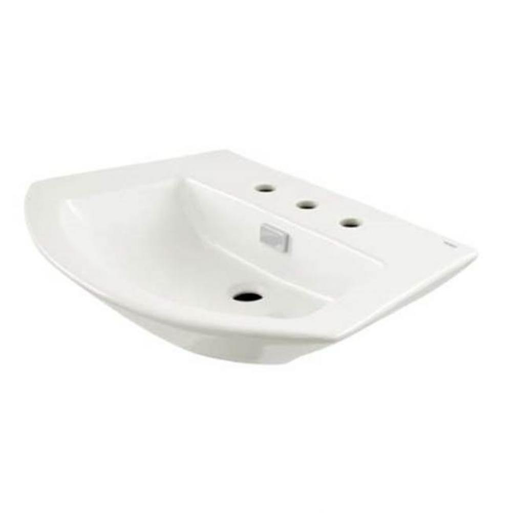 Soiree 30'' Lav In Cotton With Chrome Overflow Cover