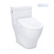 Toto MW6244736CEFG#01 - WASHLET®+ Legato One-Piece Elongated 1.28 GPF Toilet and Contemporary WASHLET S7A Contemporar