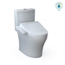 Toto MW4463074CEMFGN#01 - WASHLET®+ Aquia® IV Two-Piece Elongated Universal Height Dual Flush 1.28 and 0.9 GPF Toi