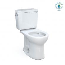 Toto CST775CEFG#01 - Drake® Two-Piece Round 1.28 GPF Universal Height TORNADO FLUSH® Toilet with CEFIONTECT&#