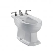 Toto BT784B#11 - Clayton® Deck Mount Vertical Spray Flushing Rim Bidet, Colonial White