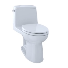 Toto MS854114EG#01 - Eco UltraMax® One-Piece Elongated 1.28 GPF Toilet with CEFIONTECT, Cotton White