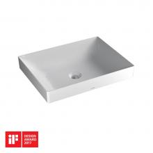 Toto LT475GR#01 - Kiwami® Rectangular 20'' Vessel Bathrroom Sink with CEFIONTECT, Cotton White
