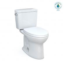 Toto MS776124CEG#01 - Drake® Two-Piece Elongated 1.28 GPF TORNADO FLUSH® Toilet with CEFIONTECT® and Soft