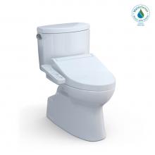 Toto MW4743074CEFG#01 - WASHLET+® Vespin® II Two-Piece Elongated 1.28 GPF Toilet and WASHLET+® C2 Bidet Sea