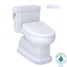 Toto MW9744724CEFGA#01 - WASHLET®+ Eco Guinevere® Elongated 1.28 GPF Universal Height Toilet and S7 Classic Bidet