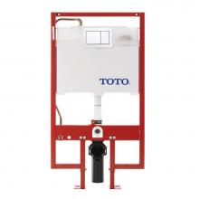 Toto WT152800M#WH - DuoFit® In-Wall Dual Flush 0.9 and 1.6 GPF Tank System Copper Supply line and White Rectangul