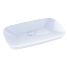 Toto LT994G#01 - Neorest® Kiwami® Rectangular Semi-Recessed Fireclay Vessel Bathroom Sink with CEFIONTECT