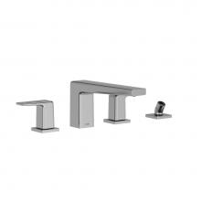 Toto TBG10202U#CP - GB Two-Handle Deck-Mount Roman Tub Filler Trim with Handshower, Polished Chrome