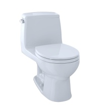 Toto MS853113E#01 - Eco UltraMax® One-Piece Round Bowl 1.28 GPF Toilet, Cotton White