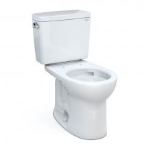 Toto CST775CSFG#01 - Drake® Two-Piece Round 1.6 GPF Universal Height TORNADO FLUSH® Toilet with CEFIONTECT&#x