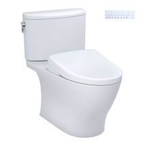Toto MW4424736CUFG#01 - WASHLET®+ Nexus® 1G® Two-Piece Elongated 1.0 GPF Toilet with S7A Contemporary Bidet