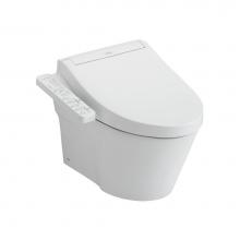 Toto CWT4263074CMFG#MS - WASHLET®+ AP Wall-Hung Elongated Toilet and WASHLET C2 and DuoFit® In-Wall 0.9 and 1.28