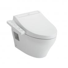 Toto CWT4283074CMFG#MS - WASHLET®+ EP Wall-Hung Elongated Toilet and WASHLET C2 Bidet Seat and DuoFit® In-Wall 0.