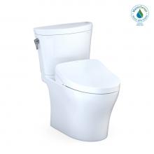Toto MW4483046CEMFGNA#01 - WASHLET®+ Aquia IV® Arc Two-Piece Elongated Dual Flush 1.28 and 0.9 GPF Toilet with Auto