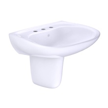 Toto LHT242.8G#01 - Prominence® Oval Wall-Mount Bathroom Sink with CEFIONTECT and Shroud for 8 Inch Center Faucet