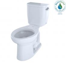 Toto CST244EFR#01 - Entrada™ Two-Piece Elongated 1.28 GPF Universal Height Toilet with Right-Hand Trip Lever, Cotton