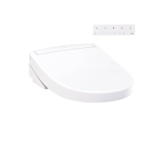Toto SW3445#01 - WASHLET® S5 Electronic Bidet Toilet Seat with Instantaneous Water Heating, PREMIST and EWATER