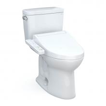Toto MW7763074CSFG.10#01 - Drake® WASHLET®+ Two-Piece Elongated 1.6 GPF Universal Height TORNADO FLUSH® Toilet