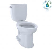 Toto CST244EF#01 - Entrada™ Two-Piece Elongated 1.28 GPF Universal Height Toilet, Cotton White