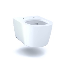 Toto CT447CFG#01 - RP Wall-Hung Contemporary D-Shape Dual Flush 1.28 and 0.9 GPF Toilet with CEFIONTECT®, Cotton