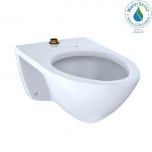 Toto CT708U#01 - Elongated Wall-Mounted Flushometer Toilet Bowl with Top Spud, Cotton White
