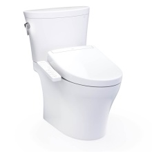 Toto MW4483346CEMFGN#01 - WASHLET®+ Aquia IV® Arc Two-Piece Elongated Dual Flush 1.28 and 0.9 GPF Toilet with S2 B