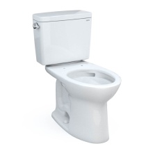 Toto CST776CEFG.10#01 - Drake® Two-Piece Elongated 1.28 GPF Universal Height TORNADO FLUSH® Toilet with CEFIONTE